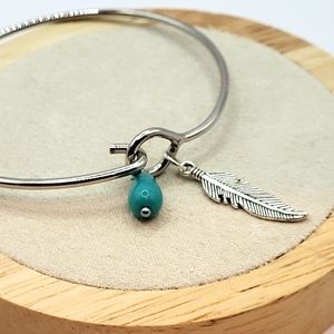 🪶 Bangle Feather Bracelet